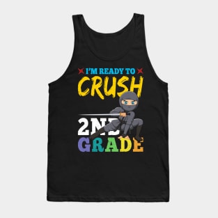 Ninja 2nd Grade Rocks Gift First Day of School Tank Top